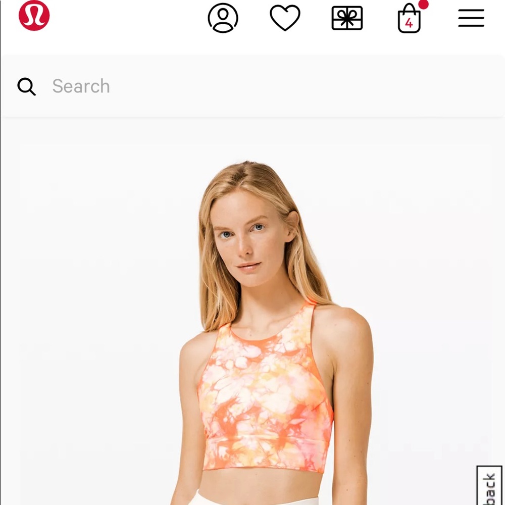Lululemon sports bra. Size 8.